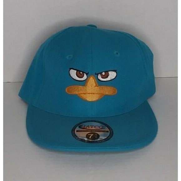 Disney Phineas and Ferb Perry the Platypus Snap Back Kids Baseball Hat Cap 7 1/8 - Picture 1 of 4
